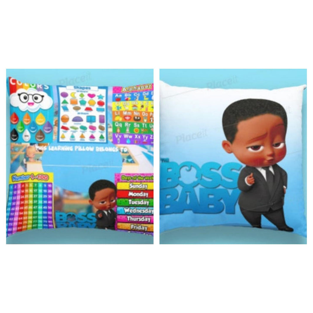 Boss Baby African American Learning Pillow Pre-K